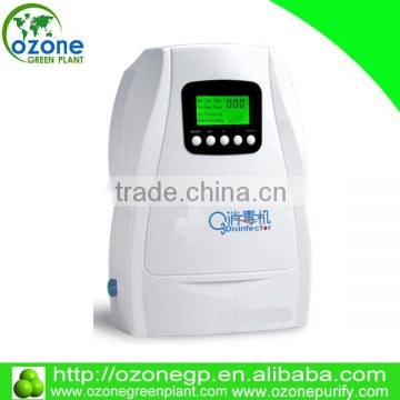 500mg 1000mg Mini ozone generator for cleaning vegetables with LCD .Timer and Cycle and remember function