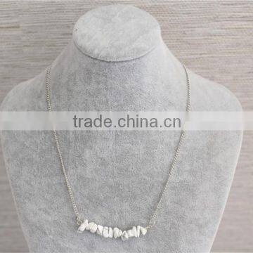 2016 Cheap Factory Price Fashion Jewelry White Gold Plated Jewelry, Stone Beads Necklace Jewelry photo-2