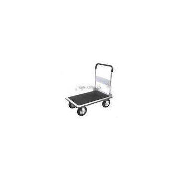 Folding handle platform trolley