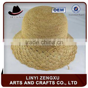 Sombrero beautiful straw natural grass boater hat wholesale