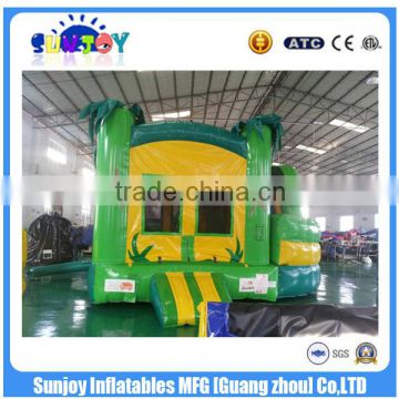 Selling popular mini green combo inflatable combo bouncer for children