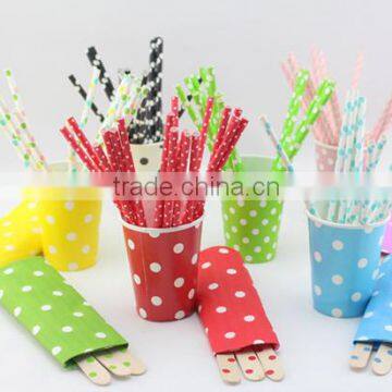 disposable colorful square dot party printed paper napkin