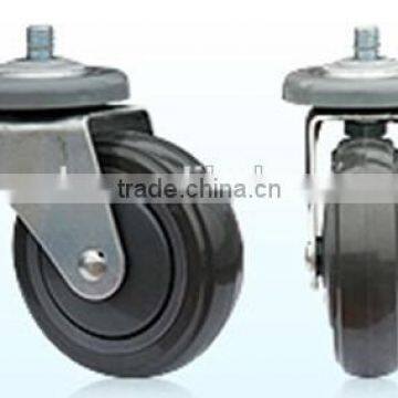 RH-STC5U-02 5 Inch Double Shaft PU Cater Shopping Cart Wheel