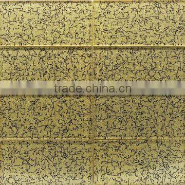 Gold color crystal glass Mosaic tile of indoor (PMGA029)