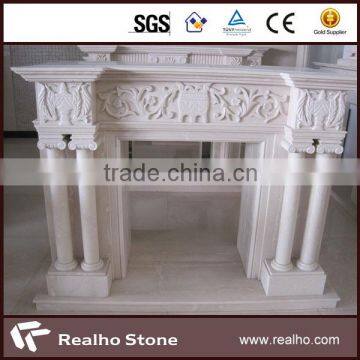 high quality royal botticino Iran marble fireplace