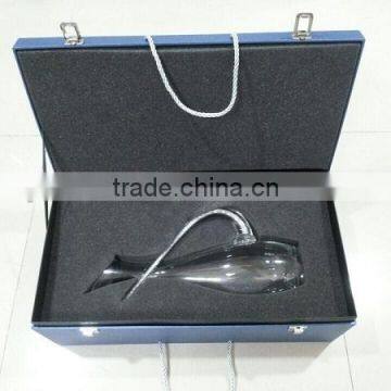 Wine Decanter With Handle Filled Chinese Crystals photo-6