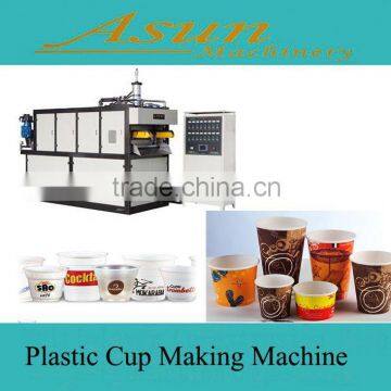 Disposable Plastic Glass Equipments /Disposable Snack And Plastic Cup Extruder Machinery