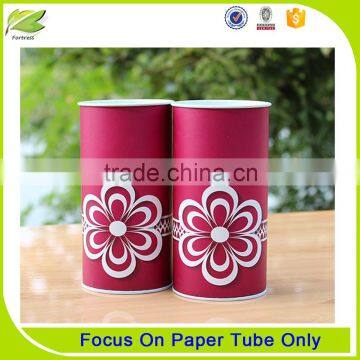 Fashionable red paper tube cardboard kraft paper tube