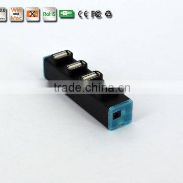 Hi-speed 4 Port MINI Colorful USB 2.0 HUB 480MbPS For PC Laptop Computer photo-3