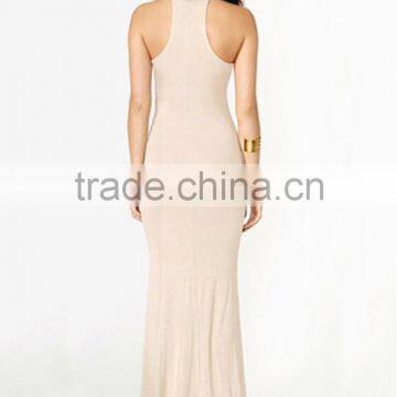 Plain Dye Slim Fit Elegant I Shape off Shoulder Long Evening Dress photo-3