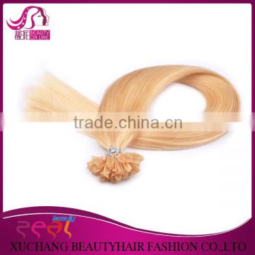 White color Popular in Europe Premium quality U or Nail tip human hair extension