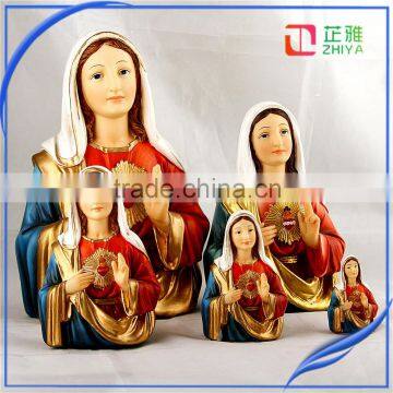 Popular desigh hand carved statue for virgin mary