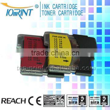 Hot compatible ink cartridge LC11 LC38 LC61 LC980 LC990 LC1100XL for Brother printer