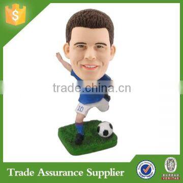 Factory Direct Soccer Player Figures Resin Custom Bobblehead