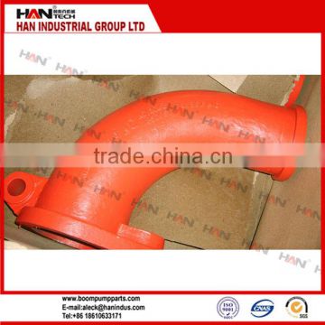 concrete pump spare parts / Twin Layer DN125 Concrete Pump carbon Steel Pipe Elbow / Bend