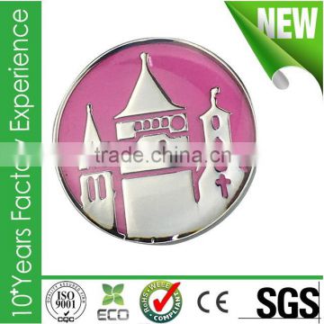 Wholesale cheap metal building commemorative badge