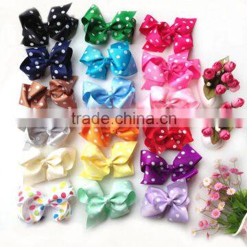 Polka Dots Baby Bow Ties Grosgrain Ribbon Baby Hair Bow