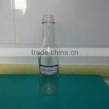 150ml clear glass salad dressing bottle