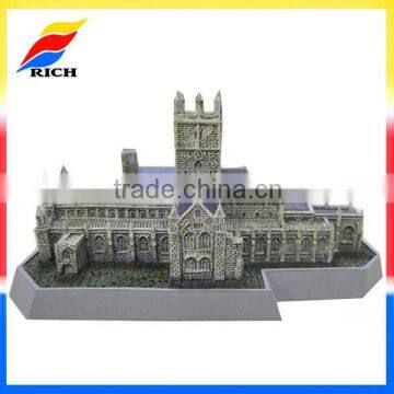 OEM innovative souvenirs 3d models of famous building polyresin miniature architectural building model