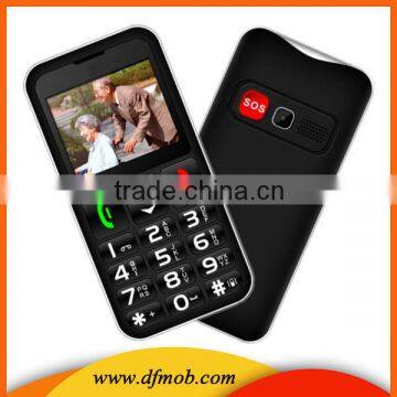 2016 2.2INCH Unlocked Quad Band GPRS Spreadtrum6531DA SOS GSM Dual SIM Card Big Button Cell Phone T11