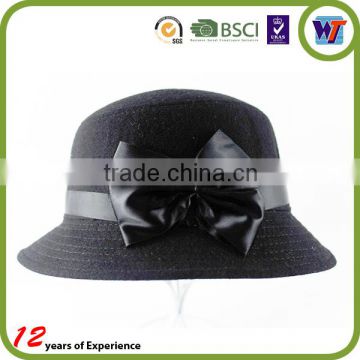 Cheap women's wool felt fedora hat Wholesale