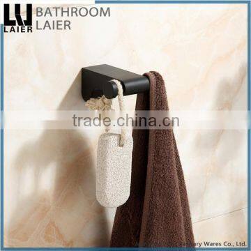 Promotional Luxury Bathroom Desig Zninc Alloy ORB Bathroom Sanitary Items Wall Mounted Double Robe Hook