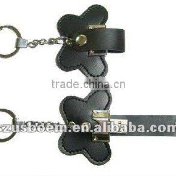 2012 Latest fashionable leather usb flash memory