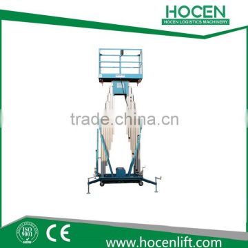 Mobile hydraulic 8m mast climbing work platform lifts