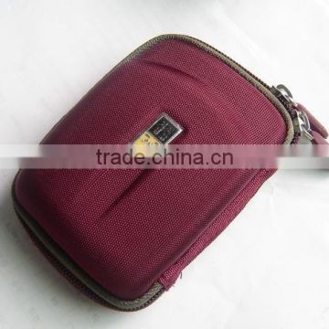 5 inch hard promotional selling zipper eva camera leather case