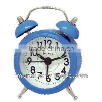 blue twin bell clock,table clock