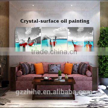 beautiful scenery wall painting with canvas fabric of wall painting for hotel ect