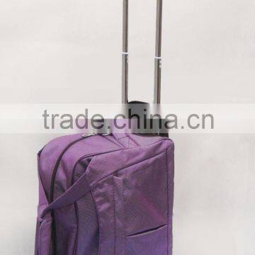 Best Design Purple Travel Trolley Bag For Women Fantastic Style With OEM