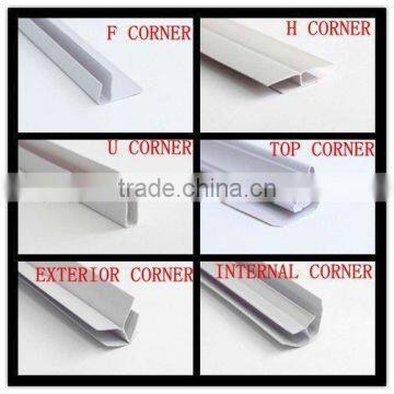 popular design glossy pvc cornice joint