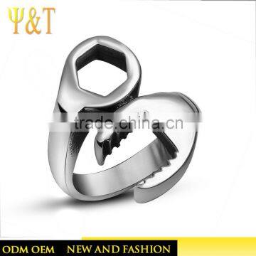 Jingli Jewelry Wholesale stainless steel cheap price biker rings men's letter rings