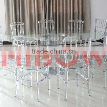 clear acrylic waterfall table