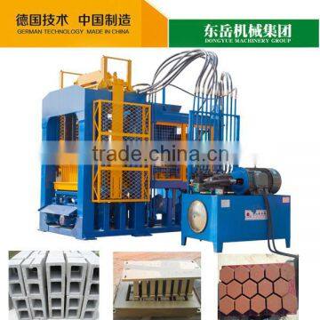 Dongyue QT Automatic Concrete cement brick making machine plant from China to export