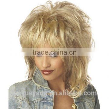 High quality synthetic heat resistant blonde rockstar wigs