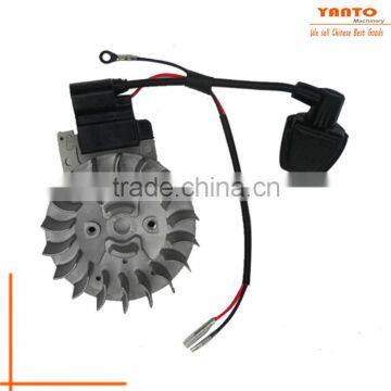 High Quality ignition coil and flywheel for gasoline 1E40F brush cutter machine