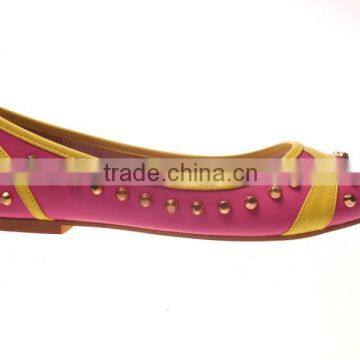 Newest trendy ladies flat shoes in guangzhou