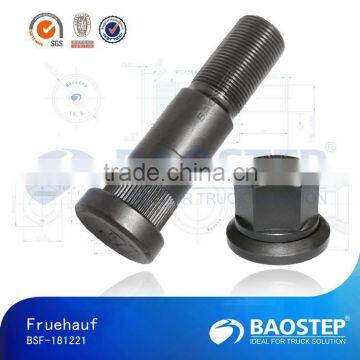 OEM: 0491002 Fruehauf black finished truck bolt nut