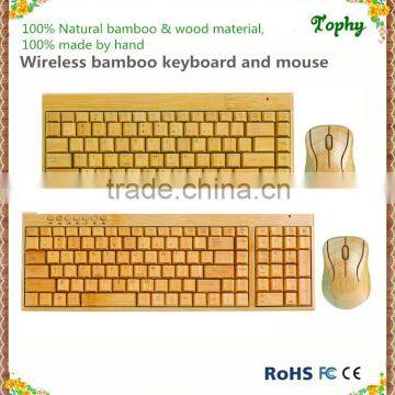Environmental Handmade 2.4Ghz Wireless Bamboo Keyboard and Mouse Set photo-6