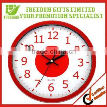 12'' Inch Round Shape Logo Printed Aluminium Wall Clock