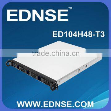 ED104H48-T3-D Short Depth 4 Bay Hot Swap 1U Rackmount Chassis