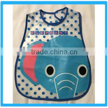 Food Grade New Design Baby Plastic Bibs Plastic Waterproof Easy Clean Infant Bibs