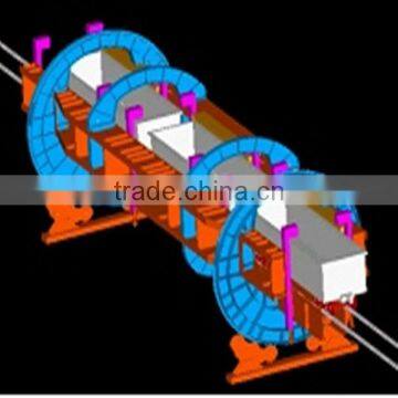 twin rotary railcar dumper with side arm charger for C60 wagon