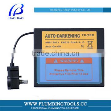 2014 Hot sale HX-ADF124G Solar Auto darkening Welding filter lens ,welding filter