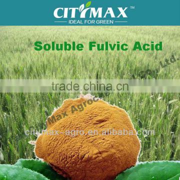 yellow powder fulvic acid in agriculture from peat