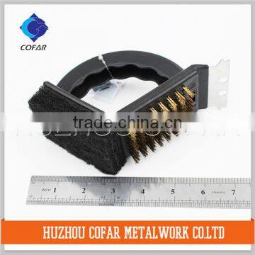 High quality wholesale 3-sided grill brush