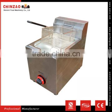 Single Tank Continuous Gas Fryer Mini Basket Churro Fryer Machine Gas Fryer