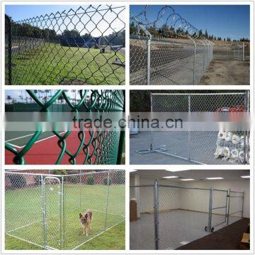 Animal PVC coated Chain link fence black